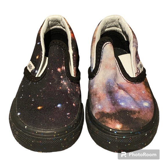 New - VANS NASA SPACE VOYAGER SHOES US TODDLER 4.5 CANVAS SLIP-ON SHOES - Picture 2 of 5